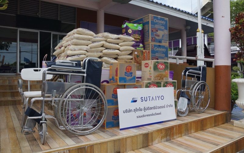 Sutaiyo donates to Phra Pradaeng Disabled