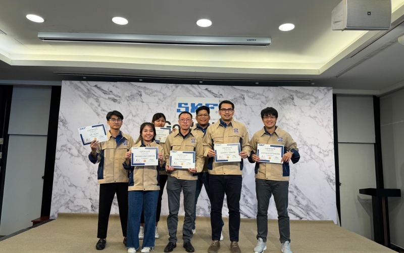 SUTAIYO joins the SKF Gold Club activity to enhance his knowledge of bearings.