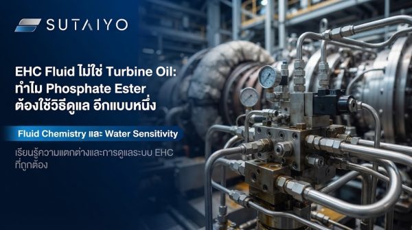 EHC Fluid ไม่ใช่ Turbine Oil: ทำไม Phosphate Ester ต้องใช้วิธีดูแล “อีกแบบหนึ่ง”